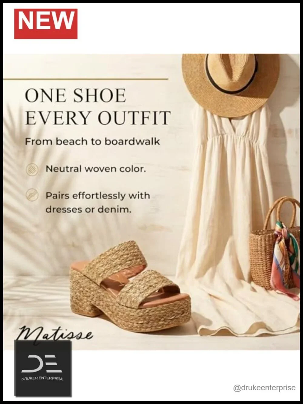 Woven Raffia Platform Wedge Sandals with Padded Footbed